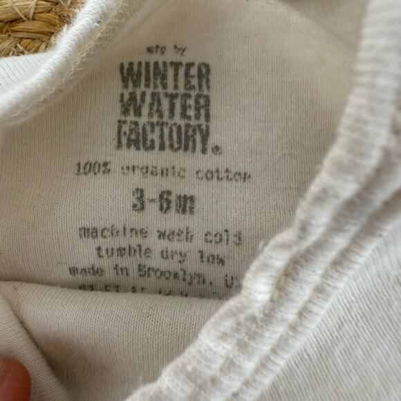 Winter Water Factory Baby 3-6 Months Onsie Organic Cotton Lion Mouse - Picture 3 of 4